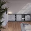 Küchenschrank für Dachschrägen R-Line Beton 140 cm 2er Set Schrankkorpuss 60 cm Tiefe Vicco Bild 4