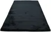 Vente-unique - BUNNY Teppich Stoff Schwarz - B 160 cm x H 3,5 cm x L 230 cm Bild 5