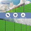 ELONEO PVC Sichtschutzstreifen für Doppelstabmattenzaun, 35m x 19cm je Rolle, 3er-Set Blätter Bild 3