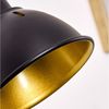 hofstein Wandleuchte »Arazane« Wandlampe aus Metall in schwarz-gold und Holz, ohne Leuchtmittel, E14, Innenwandleuchte, der Leuchtenkopf ist dreh-/schwenkbar Bild 3