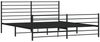 vidaXL Bettgestell mit Kopf- und Fußteil Metall Schwarz 193x203 cm 352343 Bild 3