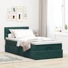 vidaXL Ottoman-Bett mit Matratze & LEDs Dunkelgrün 90x190 cm Samt 3312665 Bild 4