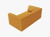 Micadoni Sofa Ruby 2-Sitzer Strukturierter Stoff Ottawa Gelb Bild 3