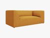 Micadoni Sofa Ruby 2-Sitzer Strukturierter Stoff Ottawa Gelb Bild 2