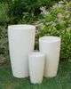 Blumentopf hellbeige rund 31 x 31 x 58 cm ABDERA Bild 3