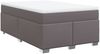 vidaXL Boxspringbett mit Matratze Grau 120x200 cm Kunstleder 3285207 Bild 2