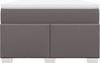 vidaXL Boxspringbett mit Matratze Grau 120x200 cm Kunstleder 3285207 Bild 4