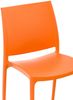 Stuhl VAYA - 81x44x50cm, orange, Kunststoff Kunststoff Gestell Stühle Esszimmerstühle Stuhl Esszimmer Esstisch Stühle Küchenstuhl Bild 4