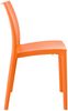 Stuhl VAYA - 81x44x50cm, orange, Kunststoff Kunststoff Gestell Stühle Esszimmerstühle Stuhl Esszimmer Esstisch Stühle Küchenstuhl Bild 3