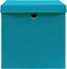 vidaXL Aufbewahrungsboxen mit Deckeln 10 Stk. 28x28x28 cm Babyblau 325234 Bild 4