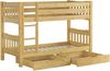 Erst-Holz Etagenbett Kiefer 90x200 cm, natur Bild 1
