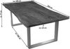 TISCHE & BÄNKE Tisch 200x100 Akazie Nussbaumfarbig Bild 2