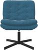vidaXL Drehender Entspannungsstuhl Blau 63 x 75 x 76 cm Samt 42007359 Bild 2