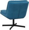vidaXL Drehender Entspannungsstuhl Blau 63 x 75 x 76 cm Samt 42007359 Bild 4