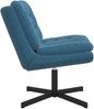 vidaXL Drehender Entspannungsstuhl Blau 63 x 75 x 76 cm Samt 42007359 Bild 3