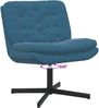 vidaXL Drehender Entspannungsstuhl Blau 63 x 75 x 76 cm Samt 42007359 Bild 5