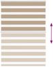 vidaXL Doppelrollo Sandbraun 100x100 cm Stoffbreite 95,9 cm Polyester 4014521 Bild 5