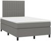 Boxspringbett mit Matratze & LED Stoff Dunkelgrau 120x200 cm, Härtegrad: H2 [3135022] Bild 3