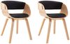 vidaXL Esszimmerstühle 2 Stk. Schwarz Bugholz und Kunstleder [278865] Bild 2