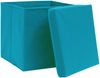 vidaXL Aufbewahrungsboxen mit Deckeln 10Stk. Babyblau 32x32x32cm Stoff 288376 Bild 3
