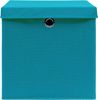 vidaXL Aufbewahrungsboxen mit Deckeln 10Stk. Babyblau 32x32x32cm Stoff 288376 Bild 4