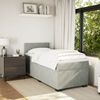 vidaXL Boxspringbett mit Matratze Hellgrau 80x200 cm Samt 3288456 Bild 5