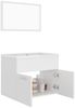 vidaXL Badmöbel-Set Weiß Spanplatte [3070865] Bild 5
