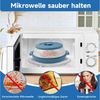 Refined Living Mikrowellenbehälter 2 Stk Faltbare Mikrowellen Abdeckung Mikrowellendeckel Frischhaltedose, (Mikrowellenhaube mit Dampflöchern Mikrowellengeschirr, Microwave Cover, 2-tlg, 2 In 1 Microwellenabdeckungen Küche Aufbewahrung & Organisation),... Bild 4