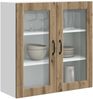 vidaXL Wandglas-Schrank PORTO Artisan-Eiche 80 x 31 x 80 cm 885424 Bild 3