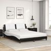 vidaXL Bett mit Matratze "Zadar" Schwarz und Weiß 160x200 cm Kunstleder 3208878 Bild 3