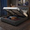 oyajia Polsterbett Doppelbett 140x200 cm mit Kopfteil und Hydraulischem Stauraum Bett (Doppelbett mit Kopfteil und Lattenrost), Schlafzimmer Bett mit Bettkasten,Bett mit Stauraum, Jugendbett Bild 2