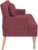 Sitzbank mit Kissen, Stoff, Weinrot 113 x 64,5 x 75,5 cm Bild 4