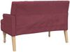 Sitzbank mit Kissen, Stoff, Weinrot 113 x 64,5 x 75,5 cm Bild 5