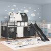 vidaXL Kinder-Etagenbett Schwarz 107 x 200 cm Metall 42020835 Bild 3