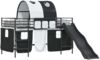 vidaXL Kinder-Etagenbett Schwarz 107 x 200 cm Metall 42020835 Bild 2