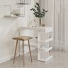 vidaXL Bartisch mit Regal Weiß 100x50x101,5 cm Holzwerkstoff 809449 Bild 3