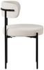 ML-DESIGN Polsterstuhl Esszimmerstühle Gruppe Küchenstuhl aus Teddystoff mit Metallbeinen (4 St), Clubstuhl 4er Set Wohnzimmerstuhl Weiß moderne Design Lounge Stuhl Bild 3