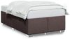 vidaXL Bettgestell ohne Matratze Dunkelbraun 120x200 cm Stoff 3284467 Bild 2