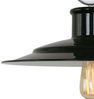 Pendelleuchte, Retro Metall Schirm, schwarz silber, H 195 cm Bild 3