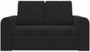 vidaXL Schlafsofa Schwarz 148 x 71 x 83 cm Samt 4106688 Bild 5