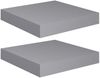 vidaXL Schweberegale 2 Stk. Grau 23x23,5x3,8 cm MDF 323845 Bild 2