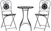vidaXL Mosaik-Bistro-Set Schwarz und Weiß Eisen und Keramik 3216354 Bild 2
