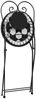 vidaXL Mosaik-Bistro-Set Schwarz und Weiß Eisen und Keramik 3216354 Bild 5