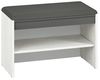 Sitzbank ""Hyga"" Schuhbank 70cm Pinie weiß anthrazit Bild 2