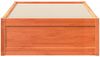 vidaXL Massivholzbett ohne Matratze Wachsbraun 90x200 Kiefernholz 846833 Bild 4