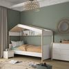 Calicosy Kommode 3 Schubladen H80 cm - MATIS - Weiß/Holz Bild 2