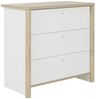 Calicosy Kommode 3 Schubladen H80 cm - MATIS - Weiß/Holz Bild 3
