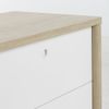 Calicosy Kommode 3 Schubladen H80 cm - MATIS - Weiß/Holz Bild 5