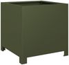 vidaXL Pflanzkübel 2 Stk. Olivgrün 40x40x40 Stahl 851206 Bild 5