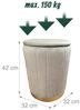 Relaxdays Hocker aus Samt mit Stauraum Bild 4